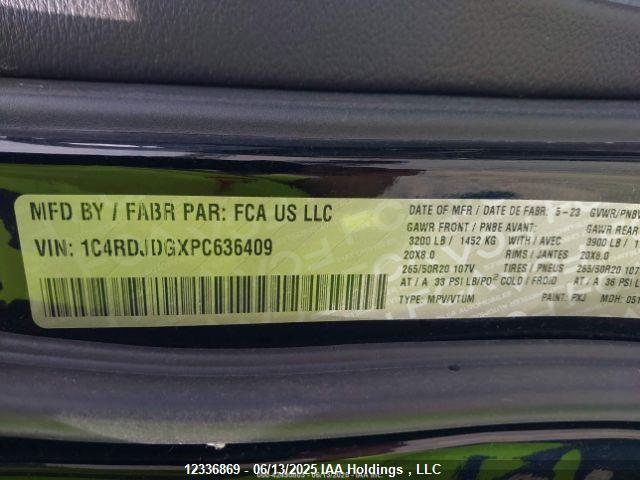1C4RDJDGXPC636409 Dodge 2023