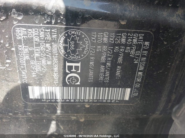 Nissan 2024 2024 JN8BT3AB2RW439913 Image 16