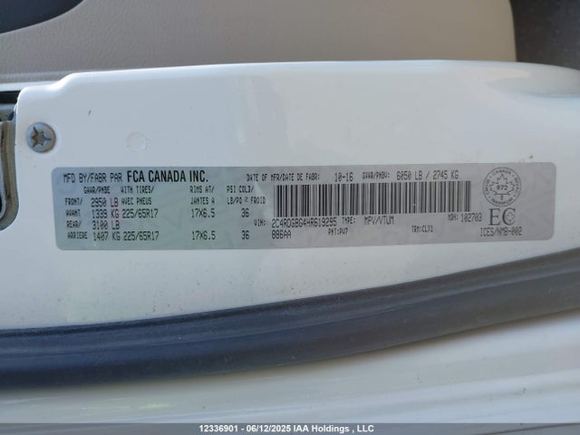 2C4RDGBG4HR619295 Dodge 2017