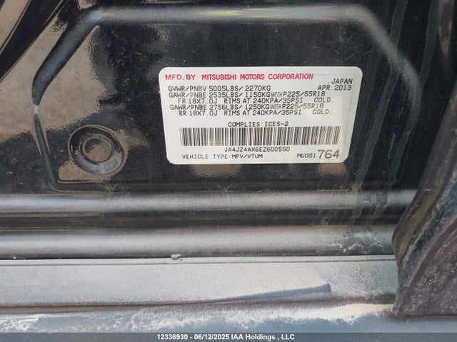 JA4JZ4AX6EZ600550 Mitsubishi sohc mivec