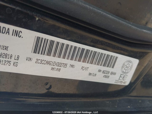 2C3CCAAG1EH322725 Chrysler 2014