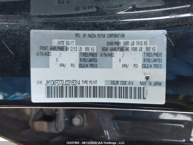 JM1DKFD72J0316314 Mazda pe