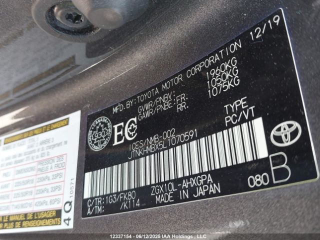 JTNKHMBX5L1070591 Toyota 3zr-fae