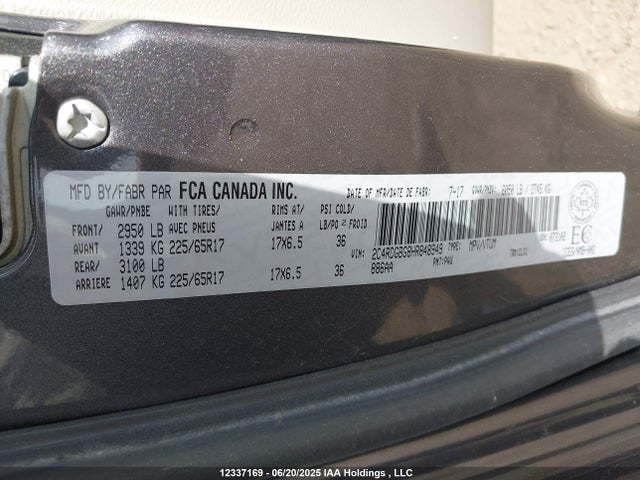 2C4RDGBG8HR848949 Dodge Grand Caravan