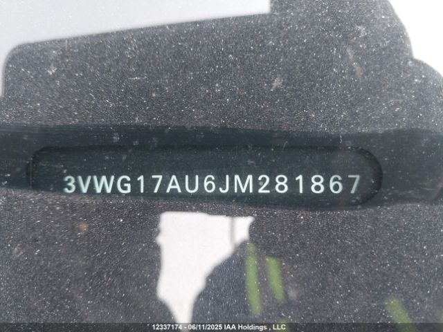 3VWG17AU6JM281867 Volkswagen Golf 1.8 Tsi Comfortline/1.8 Tsi Highline/1.8 Tsi Trendline