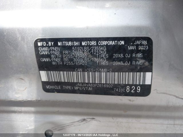 JA4J4VA83PZ616902 Mitsubishi 2023