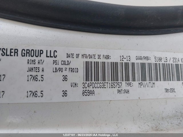 3C4PDCCG3ET165757 Dodge 2014