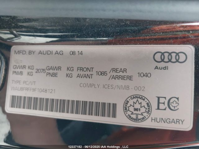 WAUBFRFF9F1048121 Audi A3