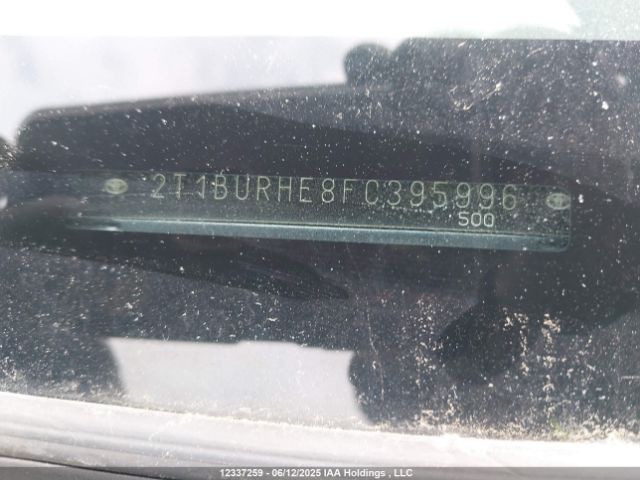 2T1BURHE8FC395996 Toyota COROLLA LE