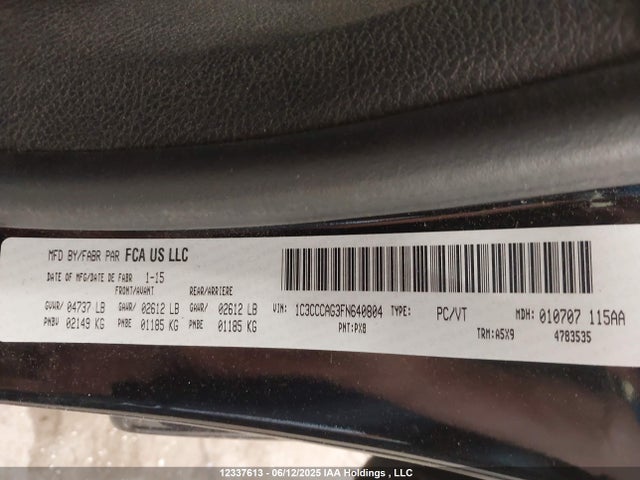 1C3CCCAG3FN640804 Chrysler 2015