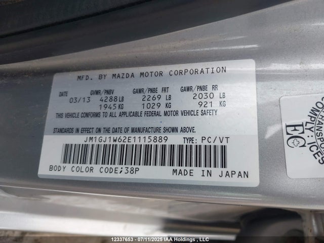 JM1GJ1W62E1115889 Mazda py