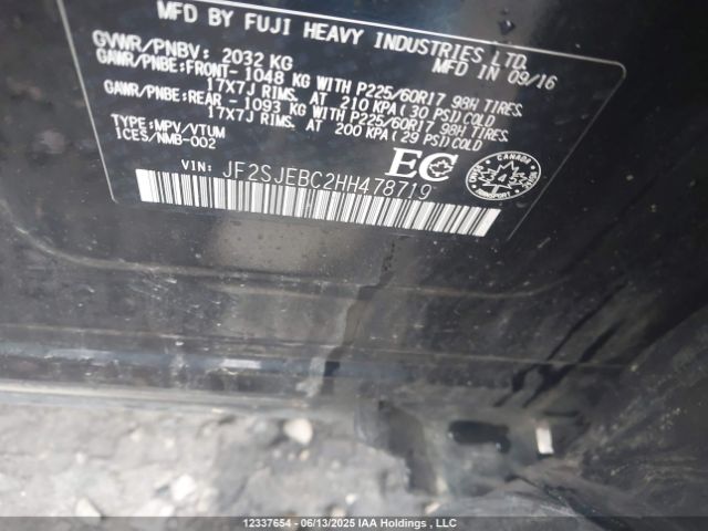 JF2SJEBC2HH478719 Subaru naturally aspirated c5