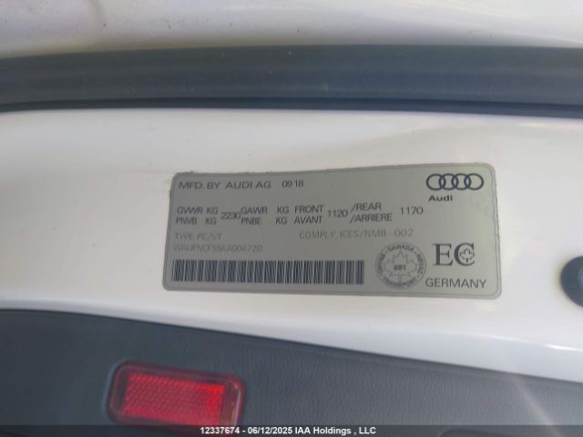 WAUFNCF55KA004720 Audi 2019