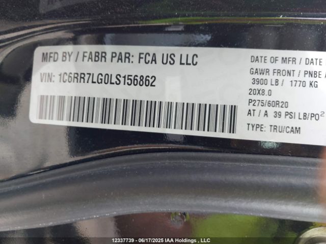 1C6RR7LG0LS156862 RAM 2020