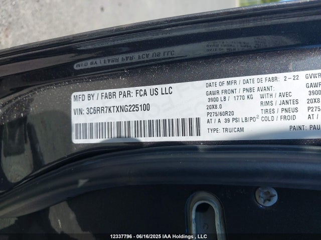 RAM 2022 2022 3C6RR7KTXNG225100 Image 9