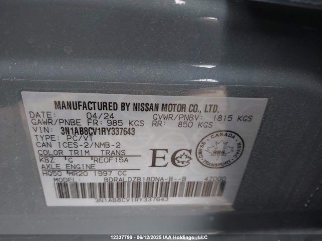 Nissan 2024 2024 3N1AB8CV1RY337643 Image 9