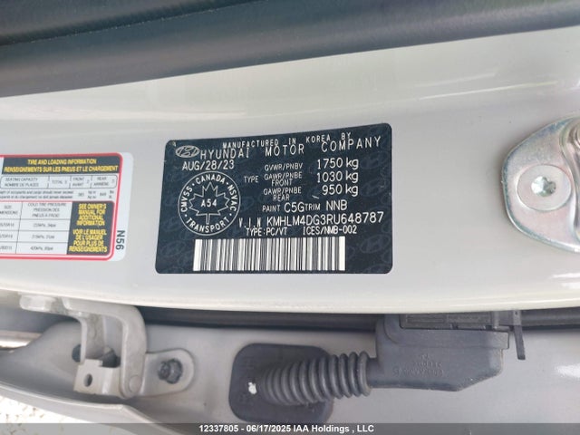 KMHLM4DG3RU648787 Hyundai mpi nu pe