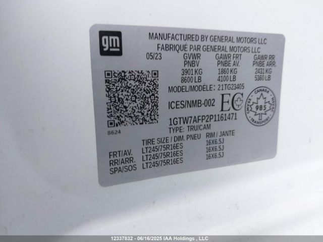 1GTW7AFP2P1161471 GMC lv1