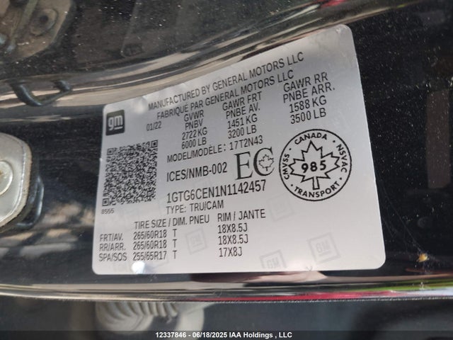 1GTG6CEN1N1142457 GMC lgz