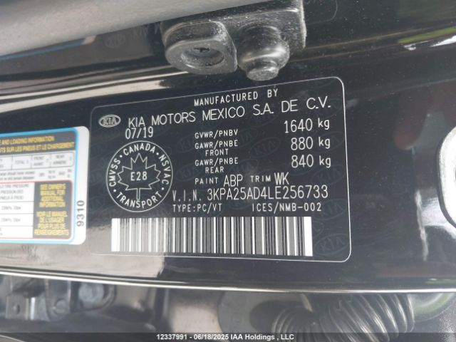 3KPA25AD4LE256733 KIA gammaii 1.6mpi+cvt