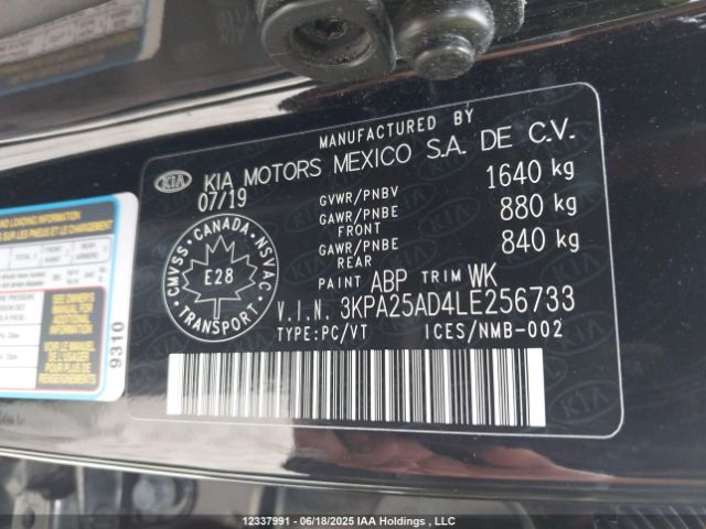 3KPA25AD4LE256733 KIA gammaii 1.6mpi+cvt