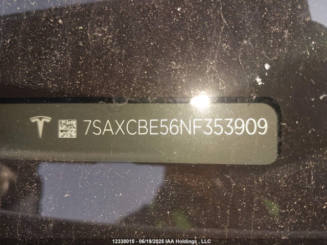 7SAXCBE56NF353909 Tesla MODEL X