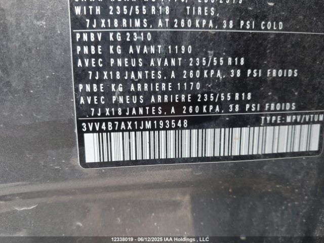 3VV4B7AX1JM193548 Volkswagen 2018