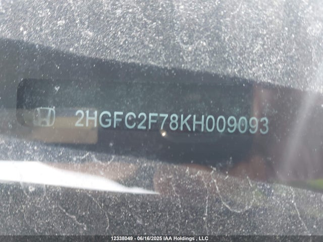 Honda k20c2 2019 2HGFC2F78KH009093 Image 9
