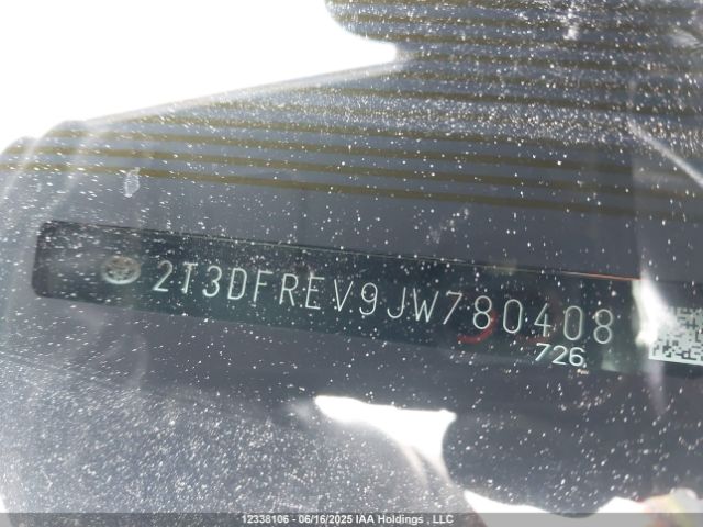 2T3DFREV9JW780408 Toyota 2ar-fe