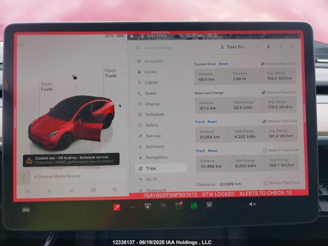7SAYGDEF9NF507672 Tesla Model Y