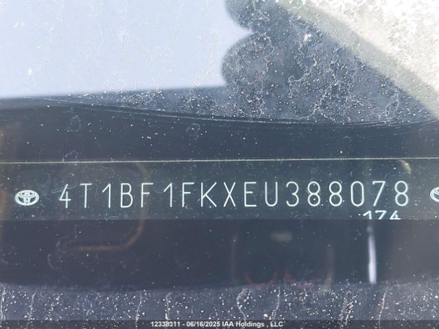 4T1BF1FKXEU388078 Toyota 2ar-fe