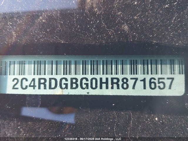 2C4RDGBG0HR871657 Dodge Grand Caravan