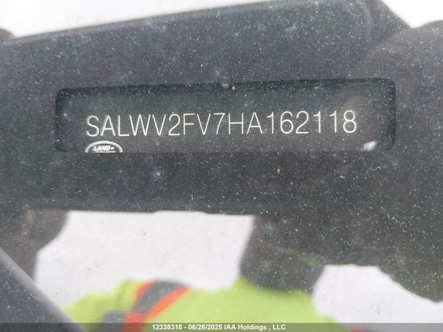 SALWV2FV7HA162118 Land Rover s/c lev3 sulev30
