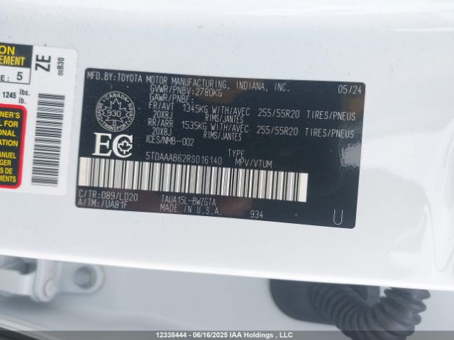 5TDAAAB62RS016140 Lexus t24a-fts