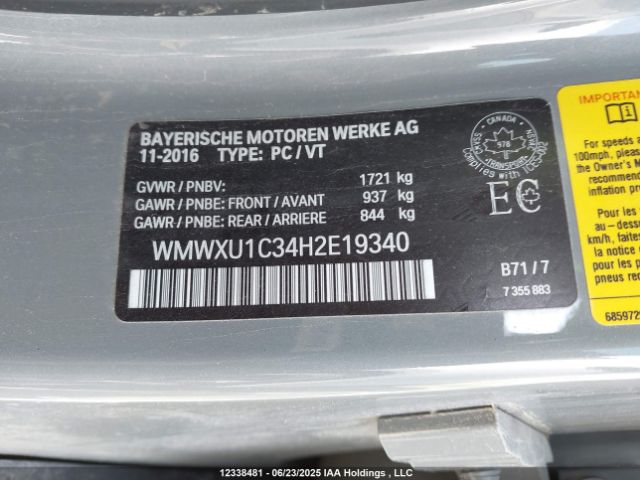 WMWXU1C34H2E19340 Mini 2017