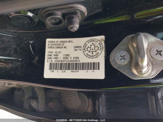 2HGFB2F51EH024475 Honda r18z1