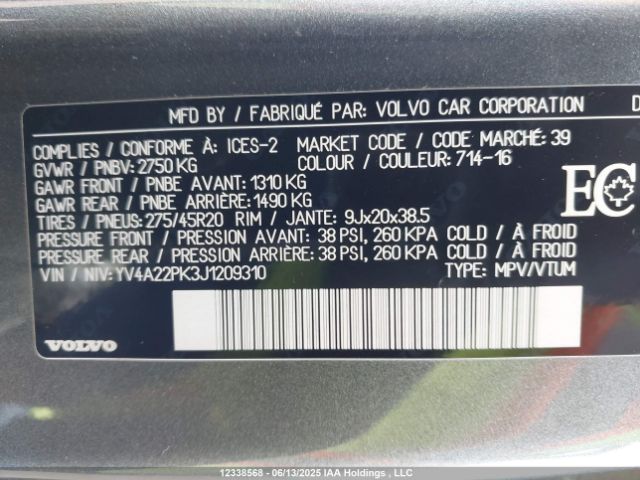 YV4A22PK3J1209310 Volvo b4204ts(hp)