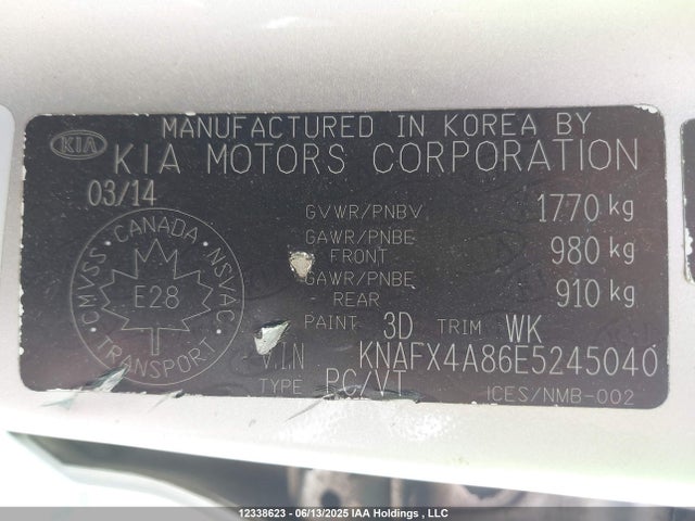 KIA Forte 2014 KNAFX4A86E5245040 Image 9