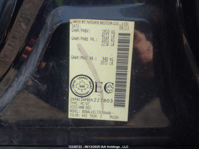 1N4AL3AP8EN227803 Nissan Altima