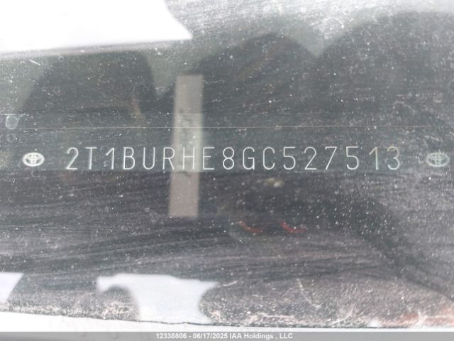 2T1BURHE8GC527513 Toyota 2zr-fe
