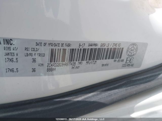 2C4RDGBG9HR877439 Dodge Grand Caravan