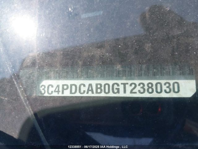 3C4PDCAB0GT238030 Dodge Journey