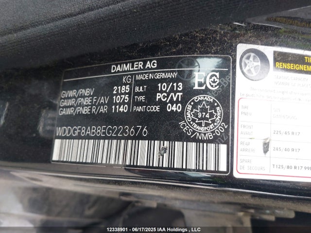 WDDGF8AB8EG223676 Mercedes-Benz 2014
