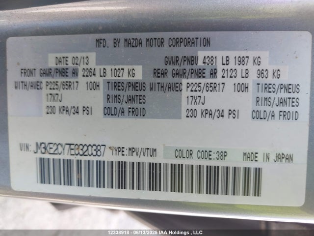 JM3KE2CY7E0320387 Mazda py