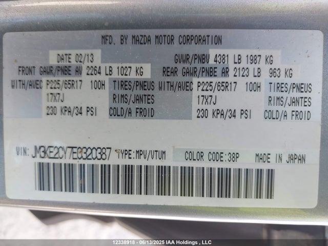 JM3KE2CY7E0320387 Mazda py