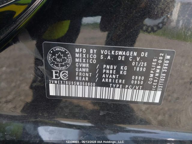 3VWEX7BU9SM050600 Volkswagen tsi