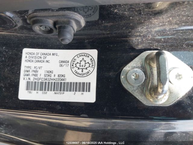 2HGFC3A52HH220441 Honda l15b7