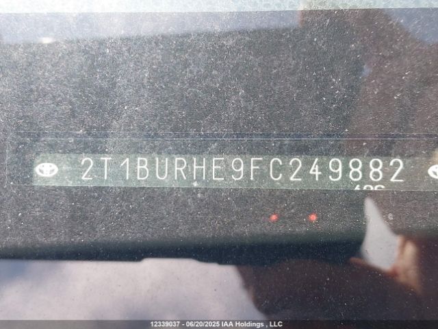 2T1BURHE9FC249882 Toyota 2zr-fe
