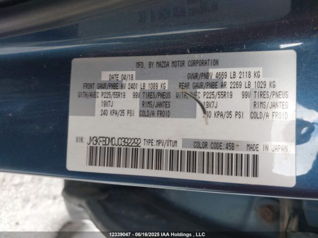 JM3KFBDM0J0392292 Mazda py cylinder deactivation