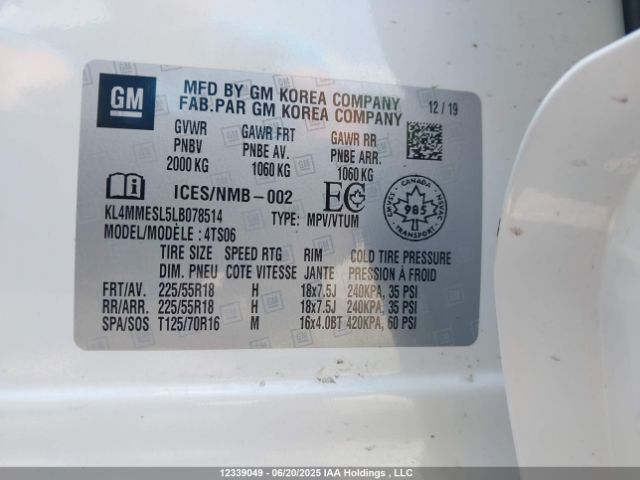 KL4MMESL5LB078514 Buick l3t - sidi, vvt, alum